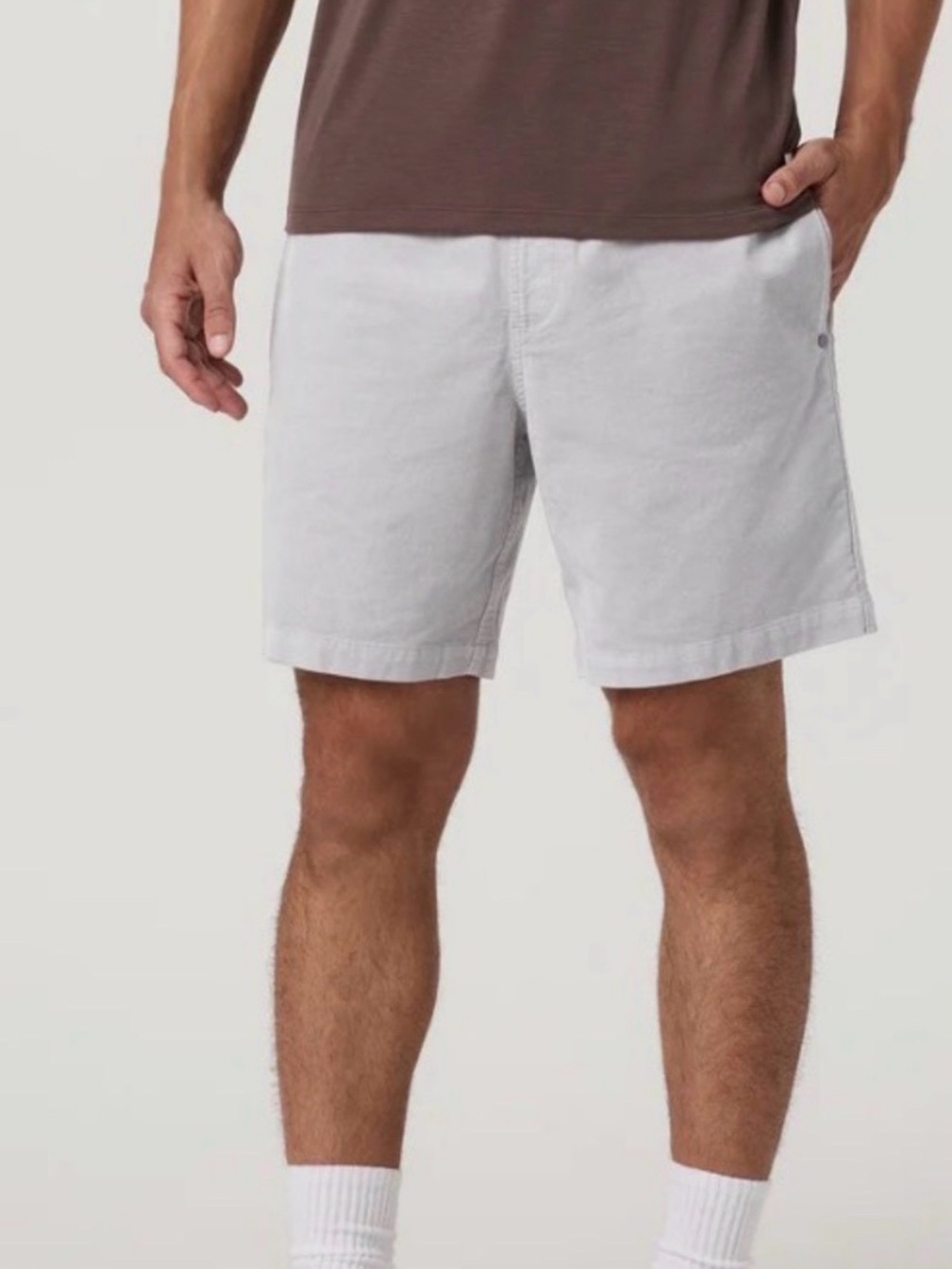 Vuori Men's Optimist Elastic Waist Corduroy Performance Shorts S gray - Picture 1 of 7